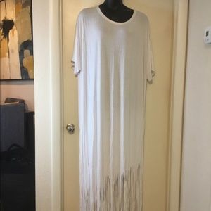 White Swimsuit Cover up Dress